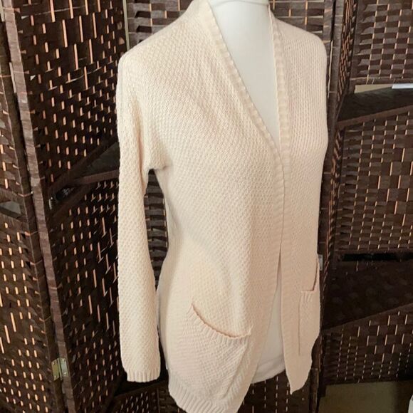 BDG Urban Outfitters Long Cream Knit “London”Cardigan w/Pockets (XS) - Picture 8 of 16